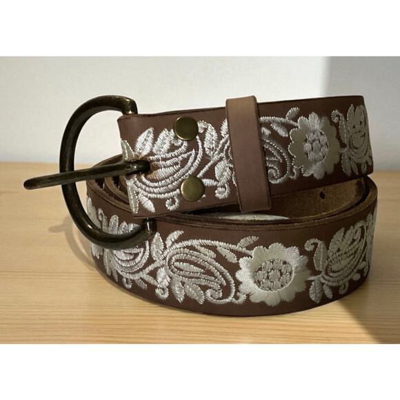 Lucky brand floral embroidery Western bohemian women’s size XL - Picture 1 of 4